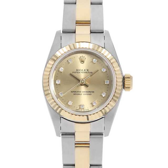 【リユース】ROLEX 腕時計 オイスターパーペチュアル 67193 67193G シャンパン ROLEX(ロレックス)オイスター