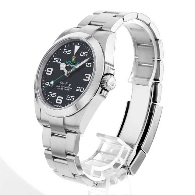 本日までロレックス　エアキング　Rolex 新品] ロレックス エアキング 126900.BKAROブラック オイスター