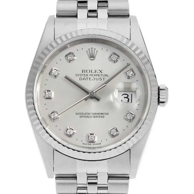 16234G シルバー ROLEX（ロレックス）デイトジャスト 10Pダイヤ