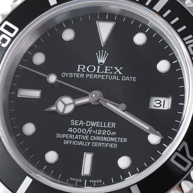 ROLEX シードゥエラー 16600 ブラックダイヤル 国際保証書付き 中古 ロレックス シードゥエラー 16600 M番 ブラック(黒) | エー