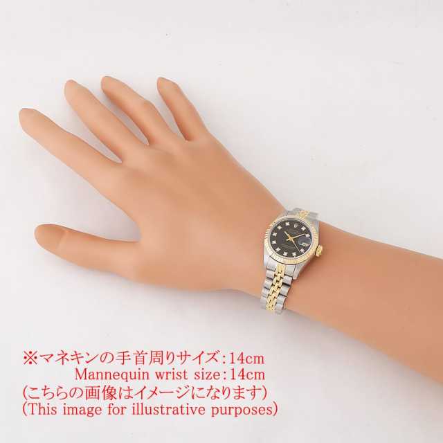 69173G ブラック ROLEX（ロレックス）デイトジャスト 10Pダイヤ 中古