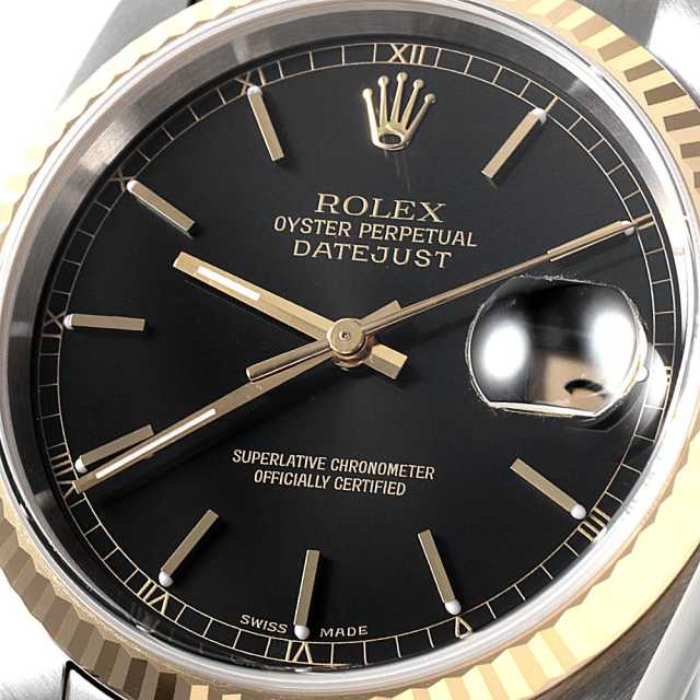 16233 ブラック ROLEX（ロレックス）デイトジャスト 中古 | 東京