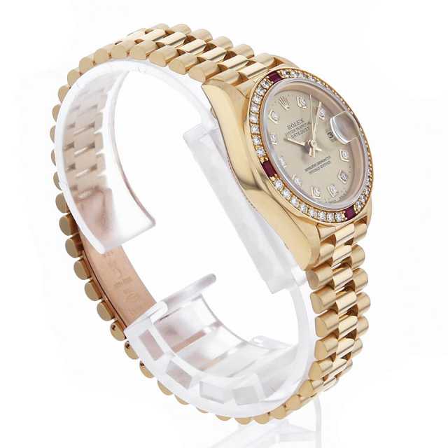 69068G シャンパン ROLEX（ロレックス）デイトジャスト ベゼルダイヤ