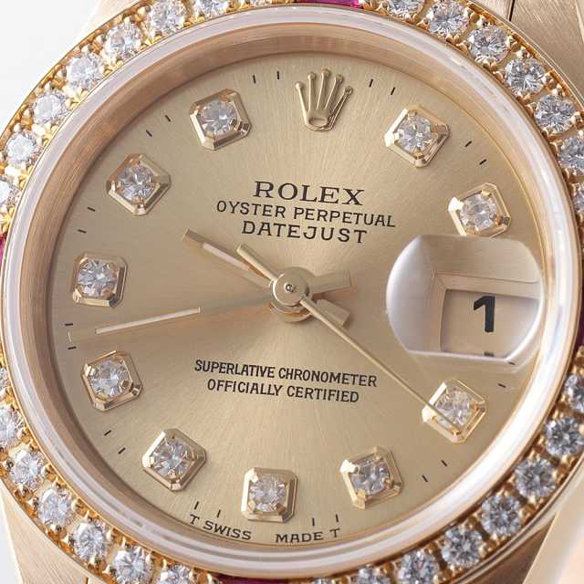 ロレックス デイトジャスト 79174G F番 自動 10Pダイヤ Y04460 79174G ピンク ROLEX（ロレックス）デイトジャスト 10Pダイヤ