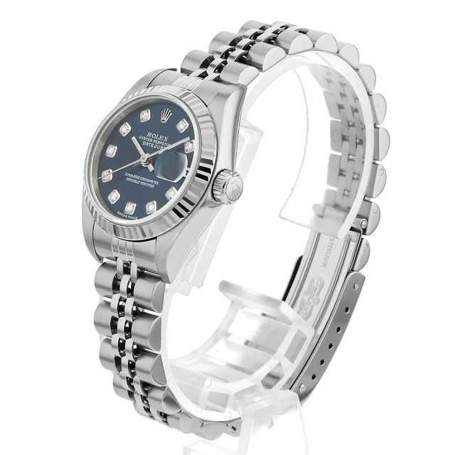 79174G ブルー ROLEX（ロレックス）デイトジャスト 10Pダイヤ 中古