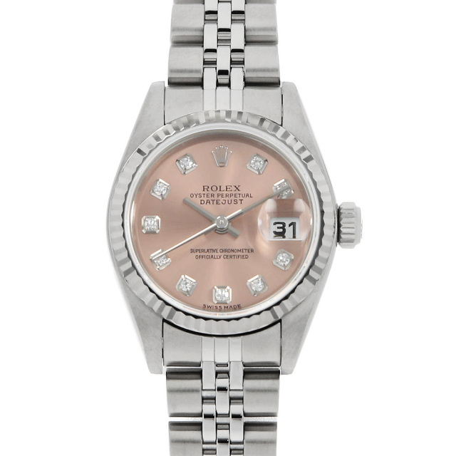 79174G ピンク ROLEX（ロレックス）デイトジャスト 10Pダイヤ 中古  