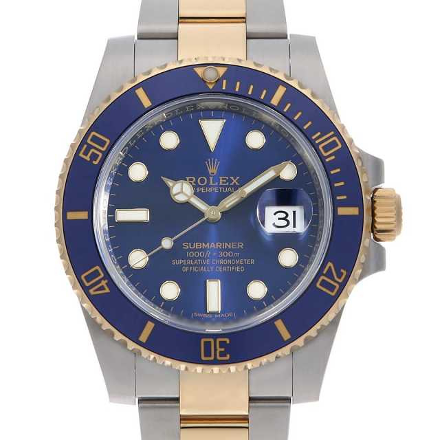（訳ありセール 格安） 116613LB ブルー 中古 デイト ROLEX（ロレックス）サブマリーナ 時計