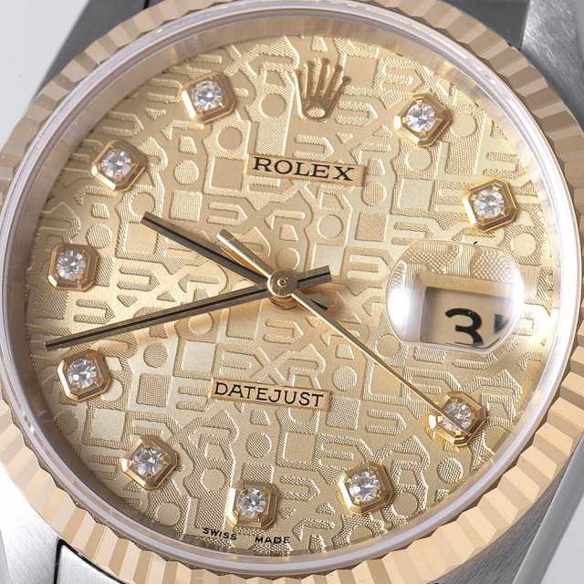16233G シャンパン ROLEX（ロレックス）デイトジャスト 10Pダイヤ 中古