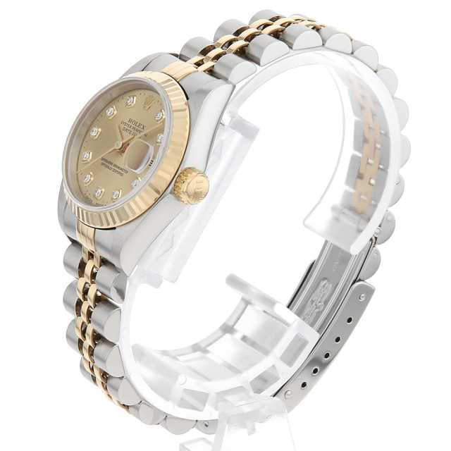 69173G シャンパン ROLEX（ロレックス）デイトジャスト 10Pダイヤ 中古
