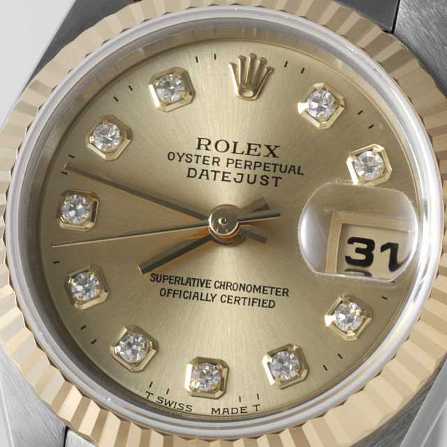 69173G シャンパン ROLEX（ロレックス）デイトジャスト 10Pダイヤ 中古