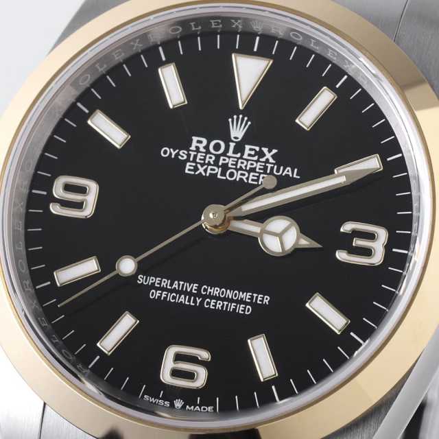 ROLEX 新型現行BOX 中古7個 124273 ブラック ROLEX（ロレックス）エクスプローラー36 中古