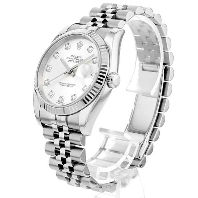 メンズ デイトジャストタイプ オイスタータイプ シルバー 126234 シルバー ROLEX（ロレックス）デイトジャスト36 VI/IX