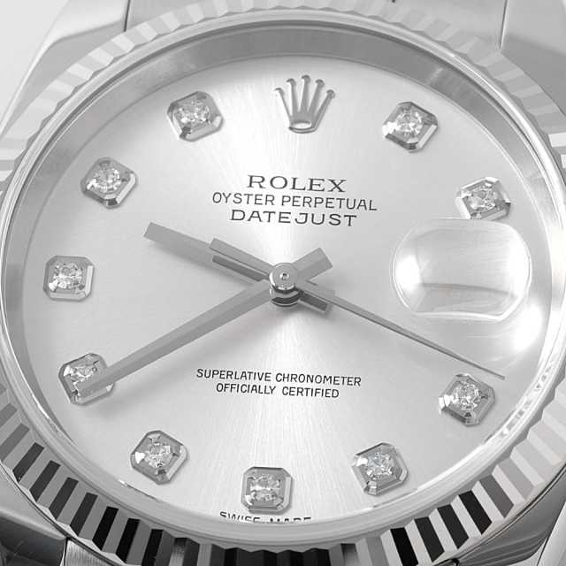 116234G シルバー ROLEX（ロレックス）デイトジャスト 10Pダイヤ