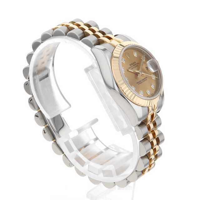 179173G シャンパン ROLEX（ロレックス）デイトジャスト 10Pダイヤ