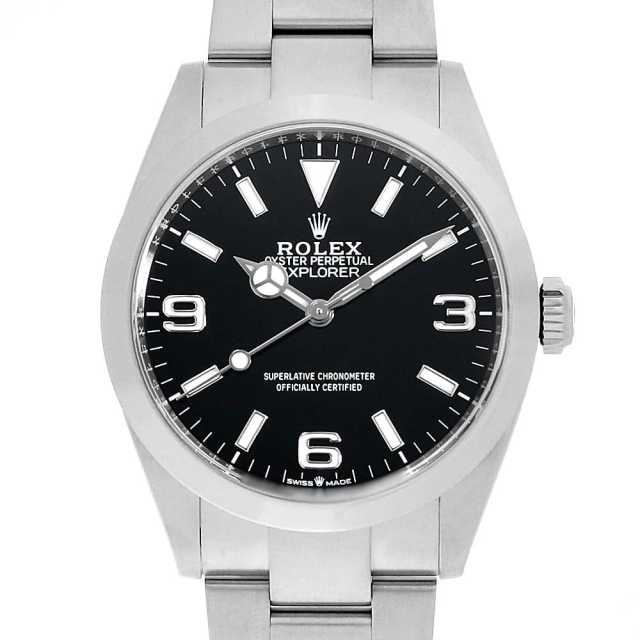 ロロー 224270 ブラック ROLEX（ロレックス）エクスプローラー40 中古