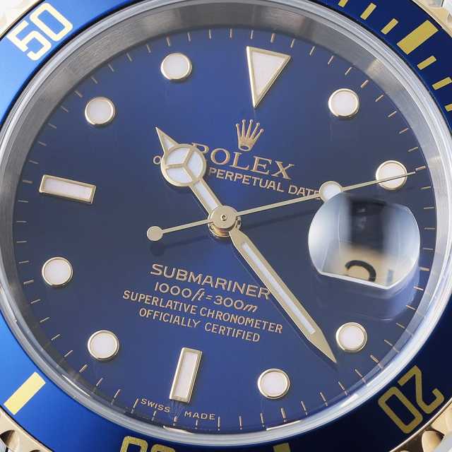 16613 ブルー ROLEX（ロレックス）サブマリーナ デイト 中古