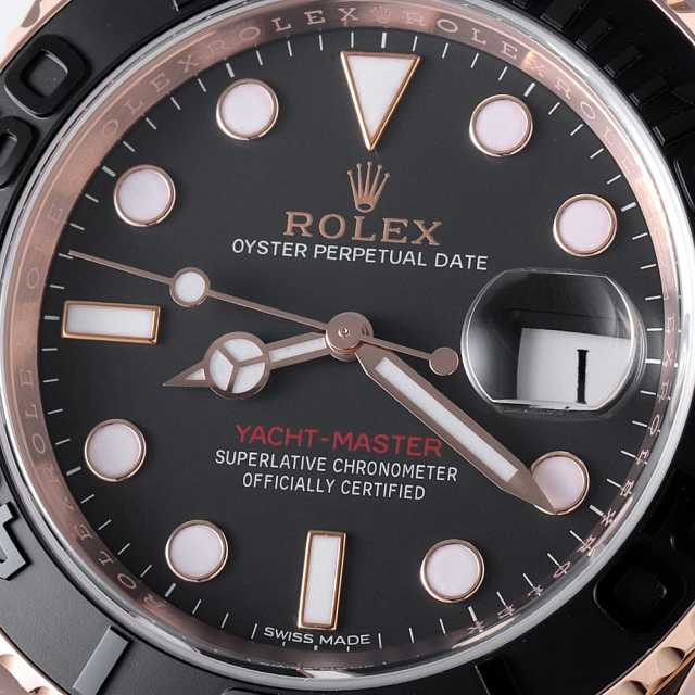 まる ロレックス ヨットマスター40 Ref.116655 ブラックダイヤル 中古