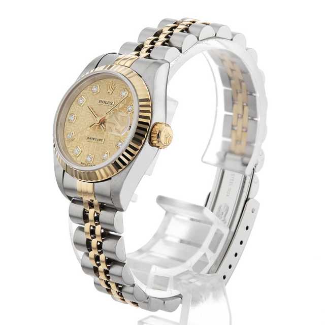 69173G シャンパン ROLEX（ロレックス）デイトジャスト 10Pダイヤ 中古