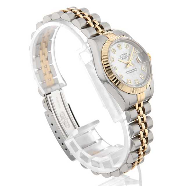 79173NG ホワイトシェル ROLEX（ロレックス）デイトジャスト 10Pダイヤ