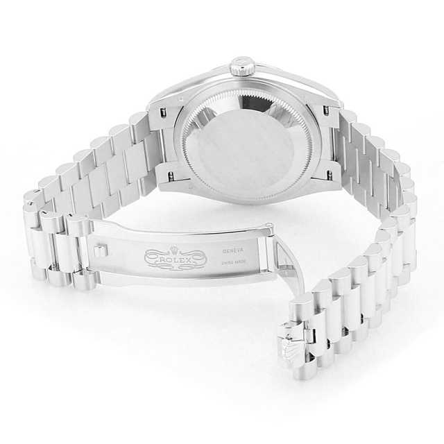 128236A アイスブルー ROLEX（ロレックス）デイデイト36 10Pバゲット