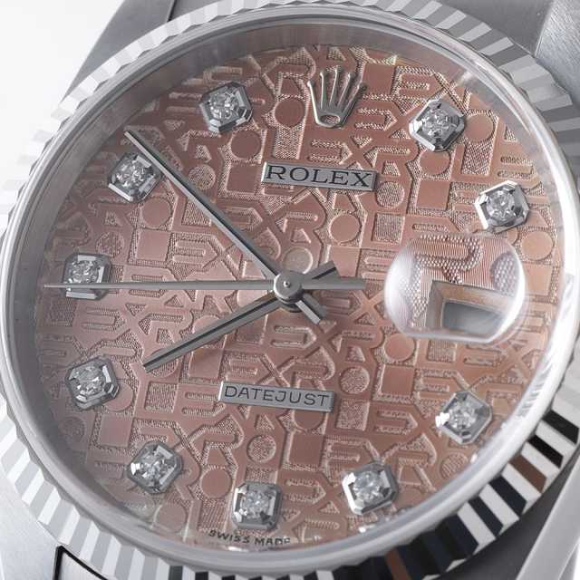 16234G シルバー ROLEX（ロレックス）デイトジャスト 10Pダイヤ 中古