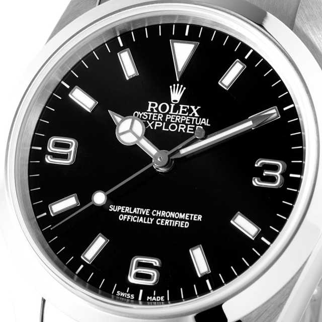 114270 ブラック ROLEX（ロレックス）エクスプローラーI 中古