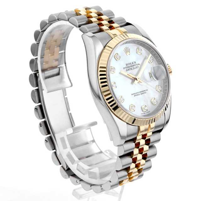 116233NG ホワイトシェル ROLEX（ロレックス）デイトジャスト 10P