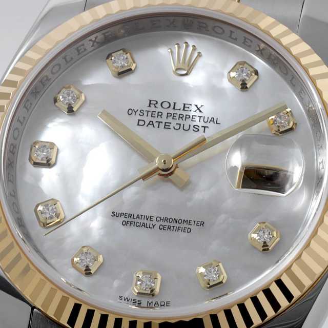 116233NG ホワイトシェル ROLEX（ロレックス）デイトジャスト 10P