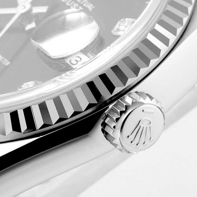 16234G ブラック ROLEX（ロレックス）デイトジャスト 10Pダイヤ 中古