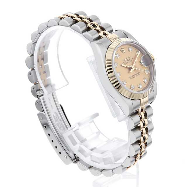 69173G シャンパン ROLEX（ロレックス）デイトジャスト 10Pダイヤ 中古