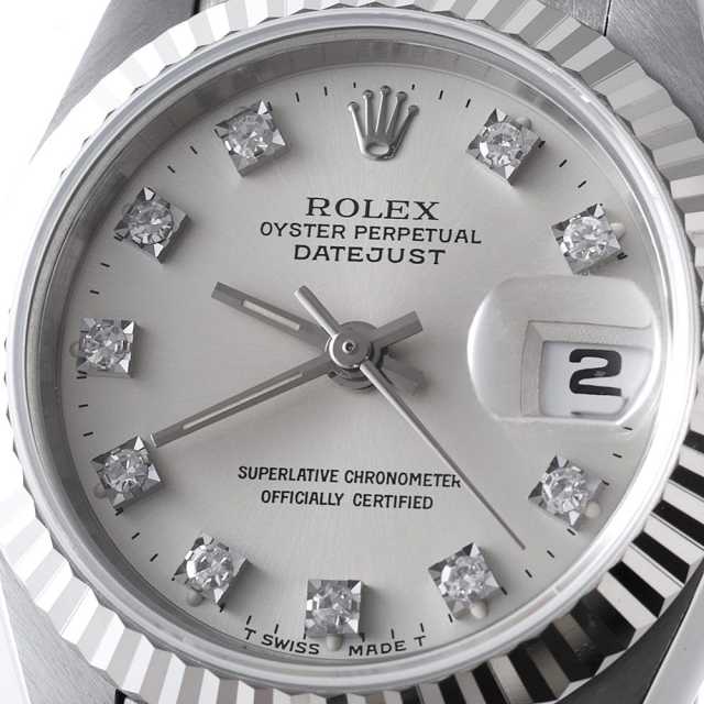 69174G シルバー ROLEX（ロレックス）デイトジャスト 10Pダイヤ 中古