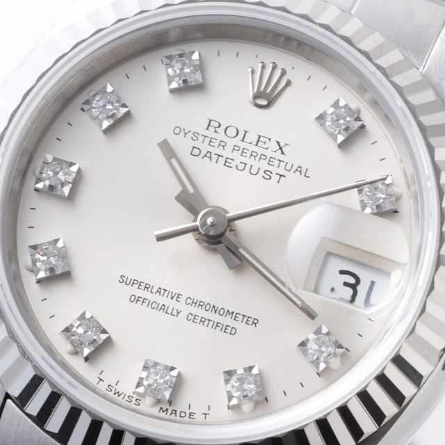 69174G シルバー ROLEX（ロレックス）デイトジャスト 10Pダイヤ 中古