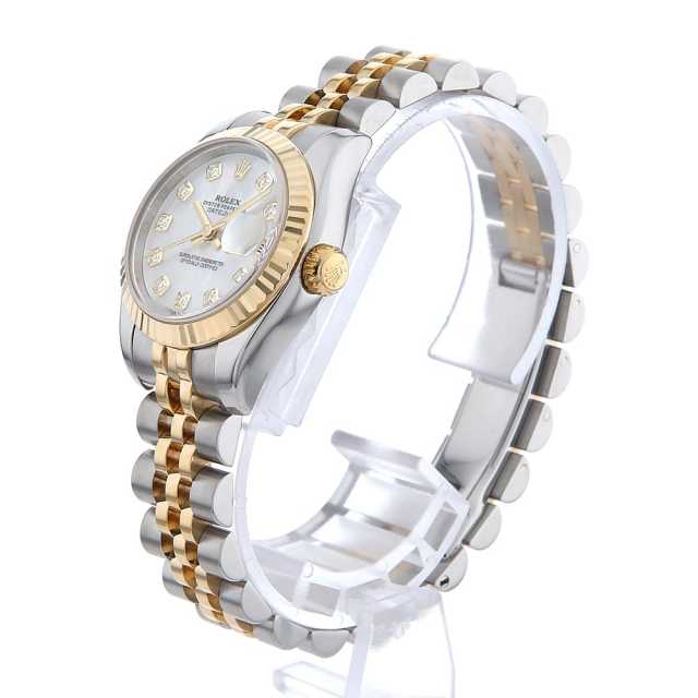 179173NG ホワイトシェル ROLEX（ロレックス）デイトジャスト 10P