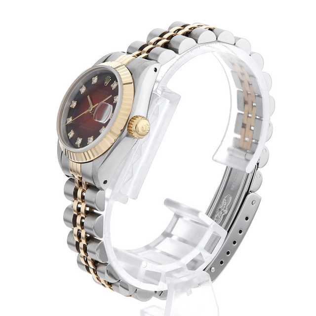 69173G レッド ROLEX（ロレックス）デイトジャスト 10Pダイヤ 中古