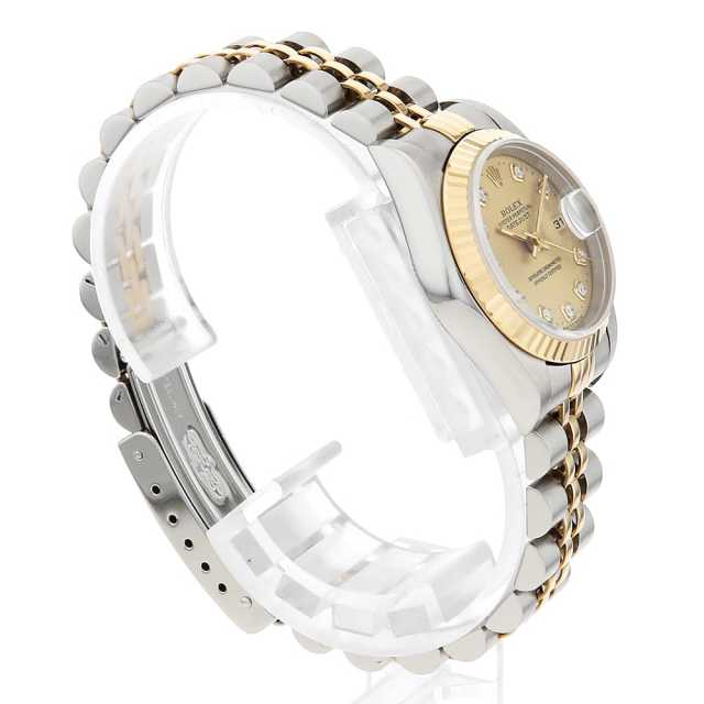 69173G シャンパン ROLEX（ロレックス）デイトジャスト 10Pダイヤ 中古