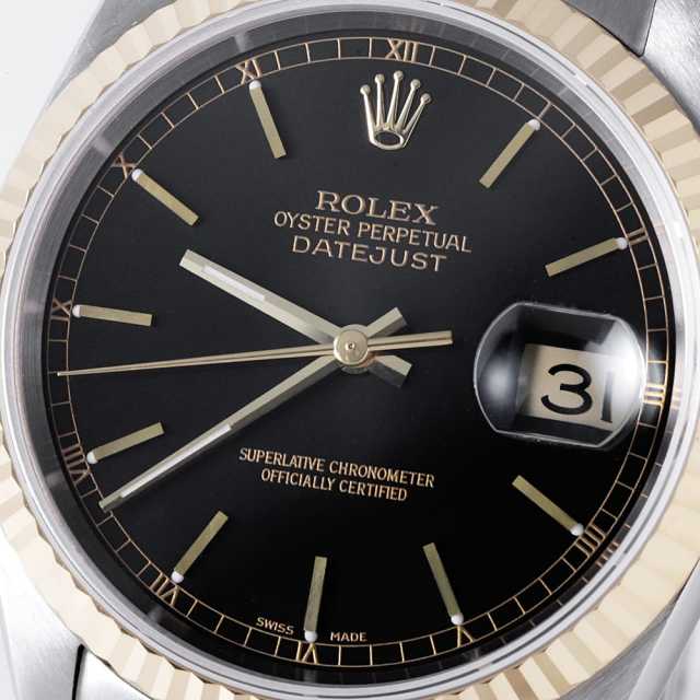 16233 ブラック ROLEX（ロレックス）デイトジャスト 中古 | 東京・大阪