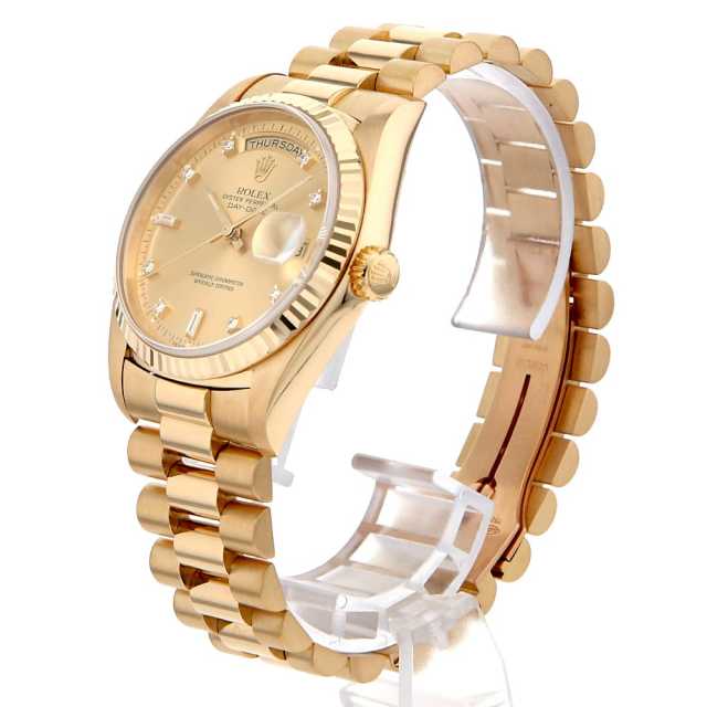 テイテイテイテイテイ　 18238A シャンパン ROLEX（ロレックス）デイデイト 8Pダイヤ 2P