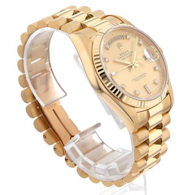18238A シャンパン ROLEX（ロレックス）デイデイト 8Pダイヤ 2P