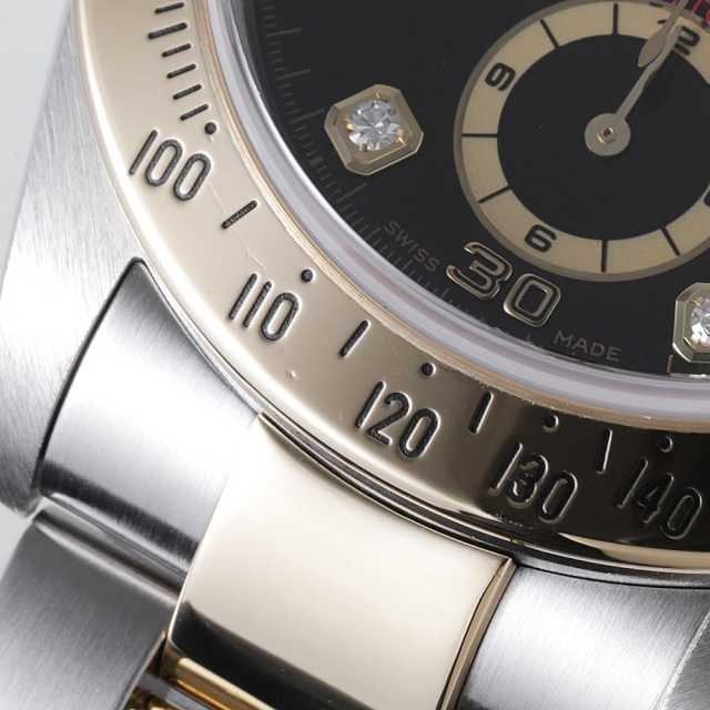 16523G ブラック ROLEX（ロレックス）コスモグラフ デイトナ 8Pダイヤ