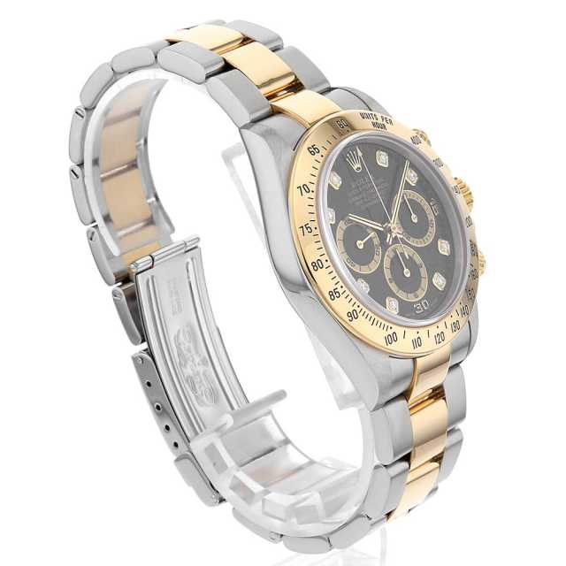 16523G ブラック ROLEX（ロレックス）コスモグラフ デイトナ 8Pダイヤ