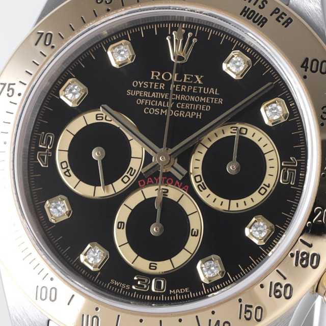 ROLEXデイトナコスモグラフ8P 16523 16523G ブラック ROLEX（ロレックス）コスモグラフ デイトナ 8Pダイヤ