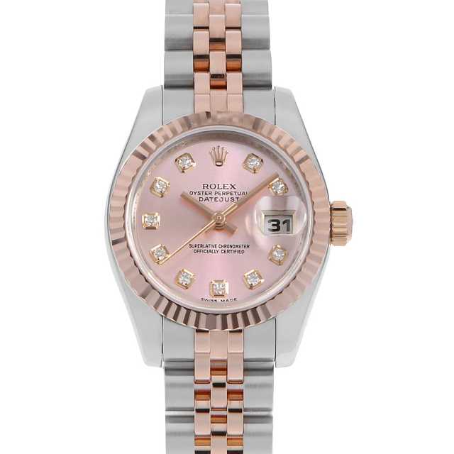 179171G ピンク ROLEX（ロレックス）デイトジャスト 10Pダイヤ 中古