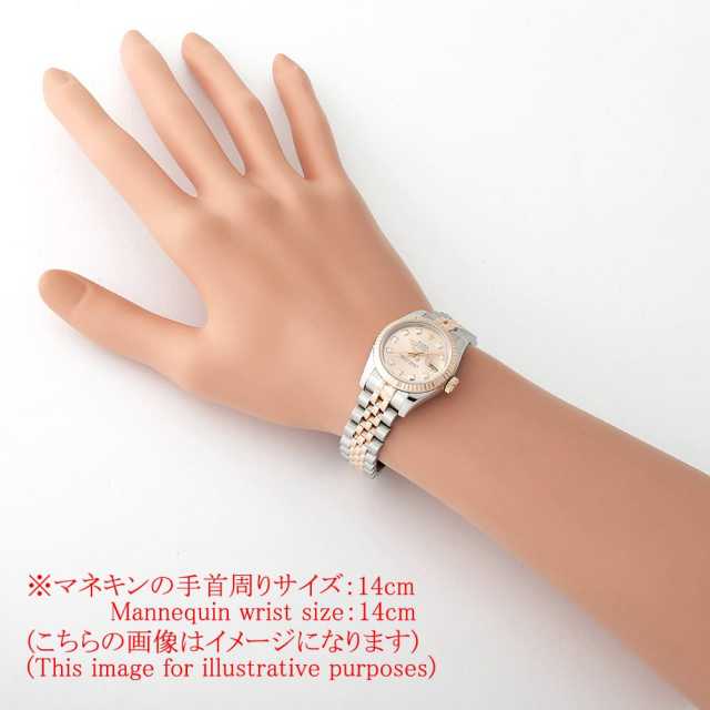 ROLEX ロレックス 179296NG デイトジャスト 10P ダイヤモンド 腕時計 PT PT レディース [中古] デイトジャスト ロレックス 時計 レディース 10Pダイヤ D番 自動巻