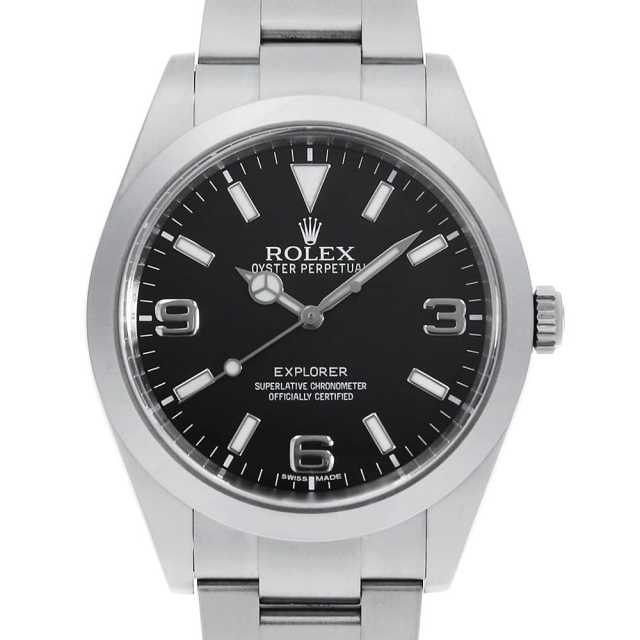 -RUEHLNo,925- RN No.115247★32★ 214270 ブラック ROLEX（ロレックス）エクスプローラーI 前期型