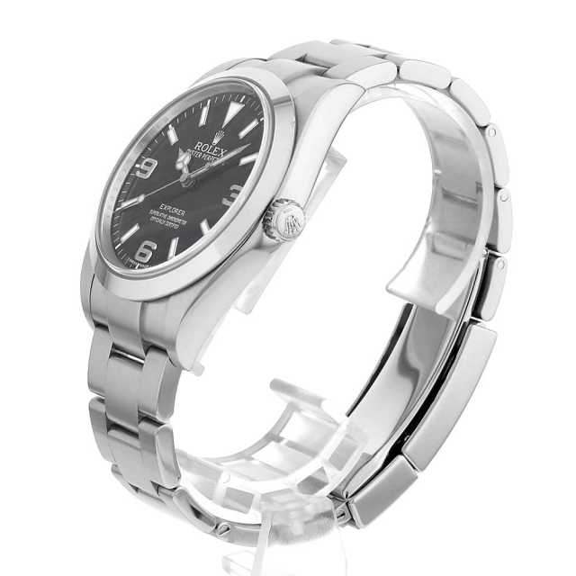 -RUEHLNo,925- RN No.115247★32★ 214270 ブラック ROLEX（ロレックス）エクスプローラーI 前期型