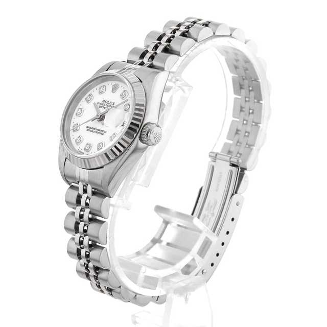 79174G ホワイト ROLEX（ロレックス）デイトジャスト 10Pダイヤ 中古