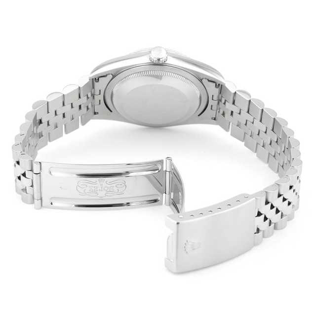 ロレックス デイトジャスト 10Pダイヤ 16234G シルバー P番 メンズ 中古 腕時計 16234G シルバー ROLEX（ロレックス）デイトジャスト 10Pダイヤ 中古