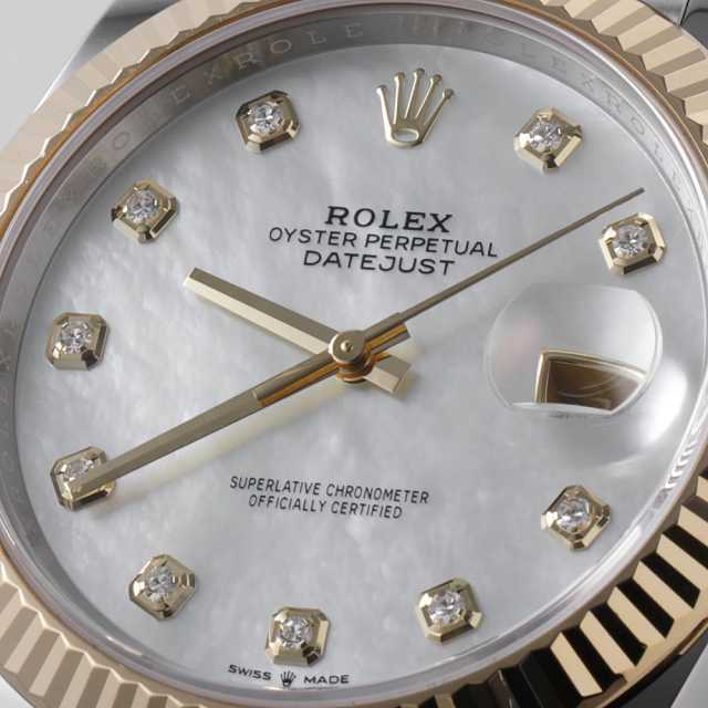 126333NG ホワイトシェル ROLEX（ロレックス）デイトジャスト41 10P
