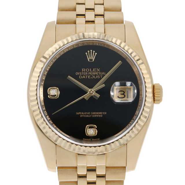 116238 2BR オニキス ROLEX（ロレックス）デイトジャスト 2Pダイヤ