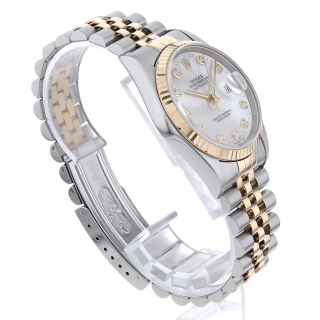 16233NG ホワイトシェル ROLEX（ロレックス）デイトジャスト 10Pダイヤ